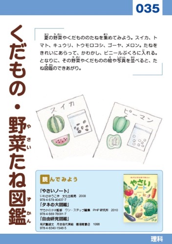 カード035 くだもの・野菜たね図鑑の画像