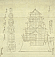 江戸城御本丸御天守百分之一建地割の画像