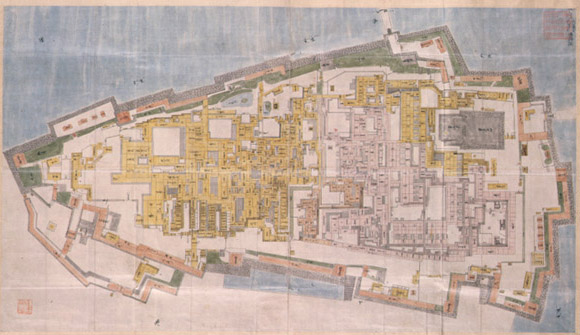 江戸城御本丸御表御中奥御大奥総絵図の画像