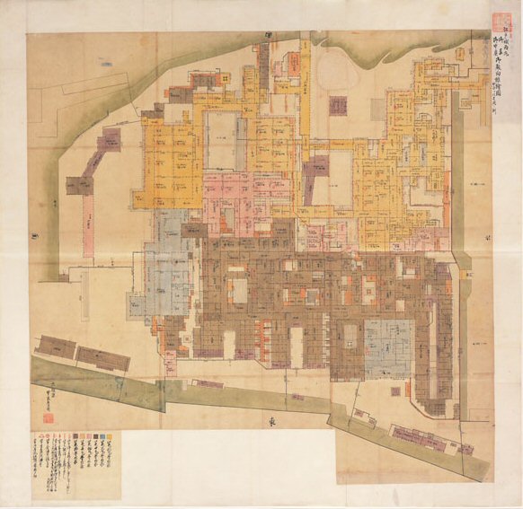 元禄度江戸城西丸御表御中奥御殿向総絵図の画像