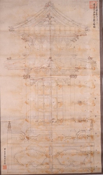 芝増上寺台徳院殿御宮殿下絵図　甲良豊後守宗広の画像