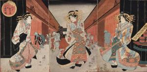 Illustration of Edo Shin-Yoshiwara Hassaku Shiromuku (Edo Shin-Yoshiwara Hassaku Shiromuku no Zu)