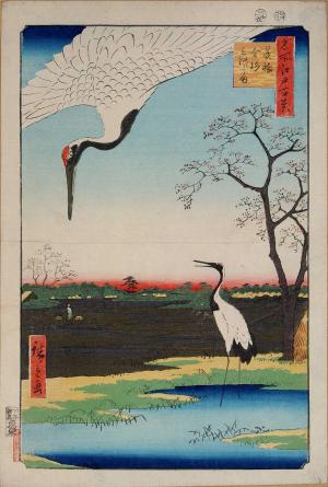 One Hundred Famous Views of Edo: Minowa, Kanasugi and Mikawashima