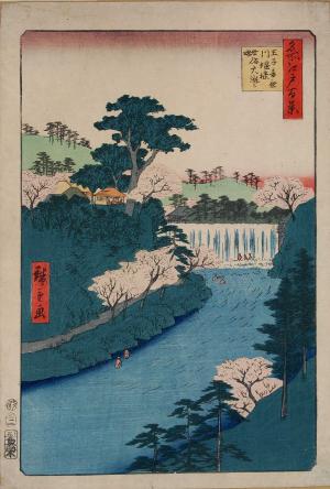 One Hundred Famous Views of Edo: Dam on the Otonashi River at Ōji, known as 