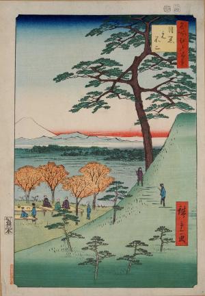 One Hundred Famous Views of Edo: Meguro Moto-Fuji