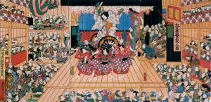 Illustration of the Prosperity of the Great Theaters (Ōshibai Han'ei no Zu)