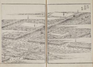 『江戸名所図会 1巻』より「堺町葺屋町戯場（さかいちょうふきやちょうしばい）」