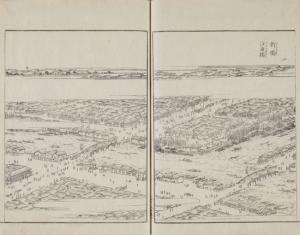 『江戸名所図会 1巻』より「新橋 汐留橋（しんばし しおどめばし）」