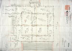 Floor Plan of Shiro Shoin, Honmaru Palace(Go-Honmaru O-Shiro Shoin Jiezu)