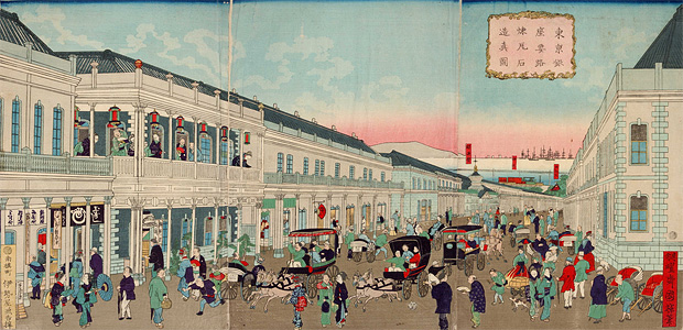 西洋風町並みの出現 文明開化スポット 江戸 東京デジタルミュージアム 古きをたずねて 新しきを知る