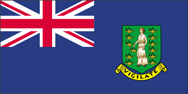 英領バージン諸島の国旗