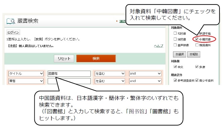 中国語 韓国 朝鮮語資料コーナー 東京都立図書館 中国語 韓国 朝鮮語資料コーナー 東京都立図書館