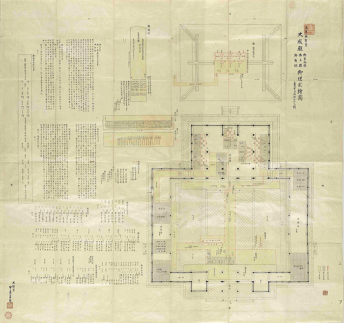 画像：昌平坂聖堂大成殿御上棟御規式絵図