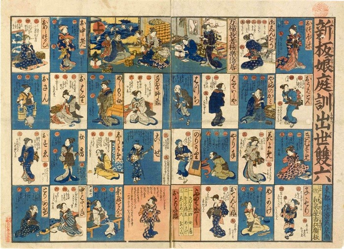 画像：新板娘庭訓出世双六