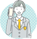 電話している男の子のイラスト