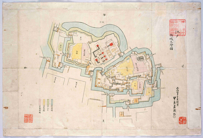 [Image]Pictorial Map of Edo Castle