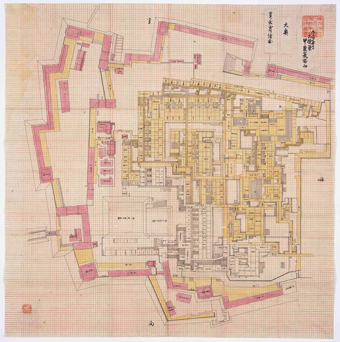 [Image]Pictorial Diagram of the Ō-oku in the Kan'ei Period