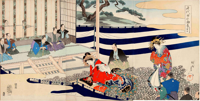 [Image]Shōgun Observing Court Proceedings in Fukiage Garden (from the Chiyoda-no-On'omote series)